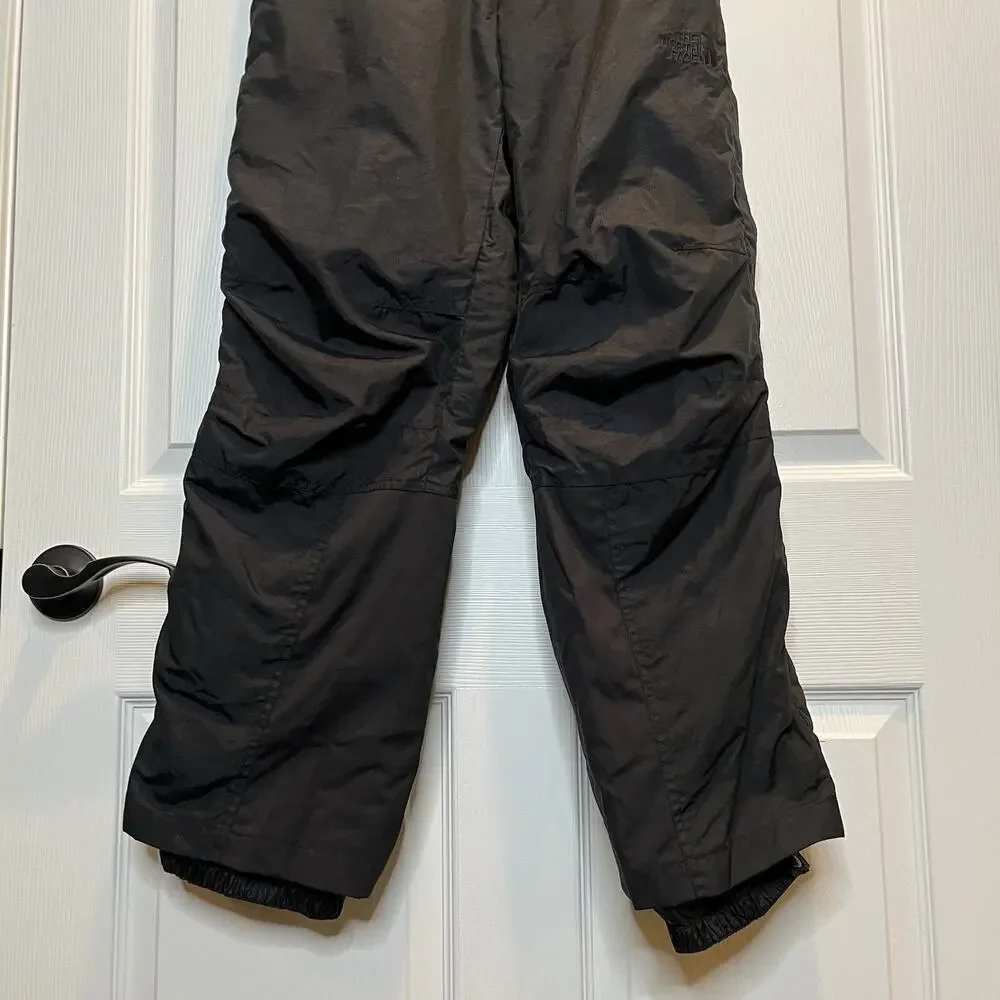 VINTAGE North Face FULL LENGTH SIDE ZIP Insulated Snow Pants Medium Black